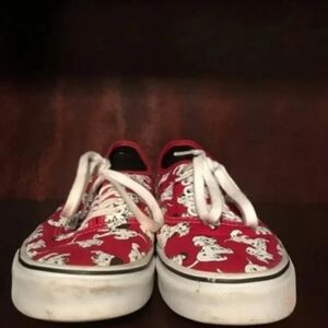 Disney 101 Dalmations Red Vans Shoes